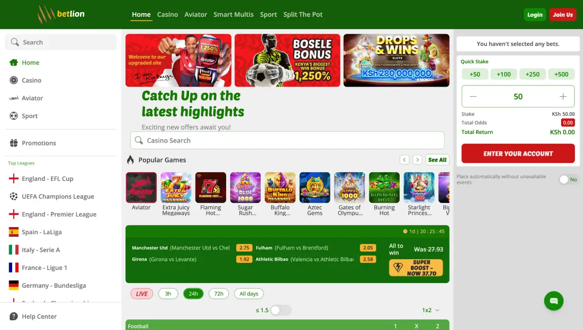 Betlion Aviator betting site