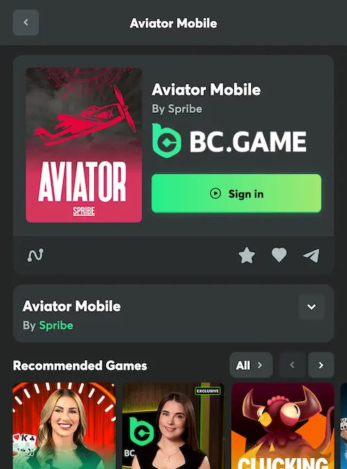 Play Aviator BC GAME