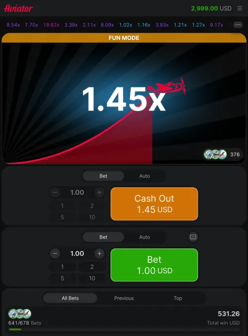 Download the BetWinner Aviator mobile game